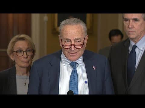 Democratic Senators react to Trump funding freeze (Jan. 28, 2025)