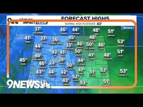 Denver weather: Sunny with lighter winds Monday