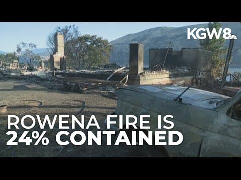 Rowena Fire burns more than 3,600 acres, 24% contained