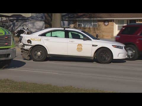 IMPD officers crash during chase on south side, suspects arrested