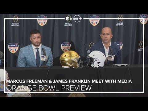 Marcus Freeman, James Franklin preview Orange Bowl game | Notre Dame vs Penn St | PRESS CONFERENCE