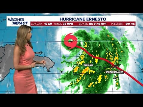 Tracking the Tropics: Hurricane Ernesto expected to become Category 3 storm