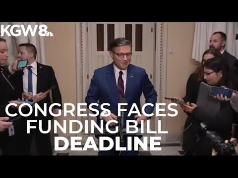 Congress must pass funding bill by Friday to avoid government shutdown