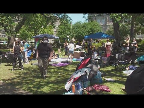 Watch Live: Tulane Protest | Campus police issue warning to protestors