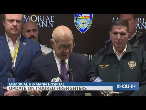 Mayor Whitmire, HFD give update on injured firefighters