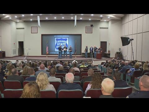 Indiana State Police employees recognized at awards program