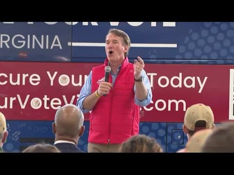 Virginia Gov. Youngkin campaigns for Republican candidates ahead of elections