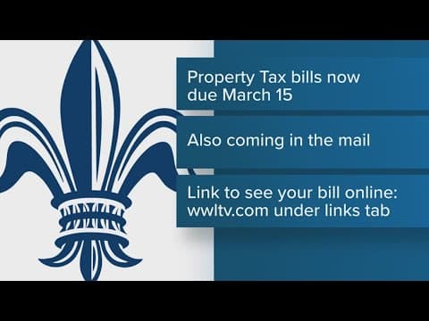 N.O. residents have until Mar. 15 to pay property tax