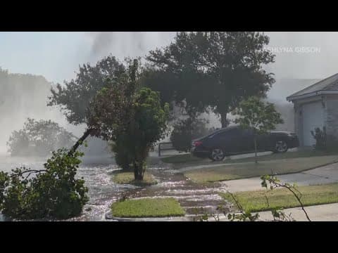 Fort Worth neighbors dealing with huge mess after massive water main break
