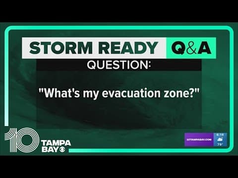 Finding your evacuation zone during severe storms in the Tampa Bay area