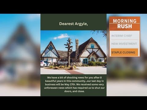 Beloved coffee shop to close in Argyle