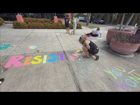 All street murals across Tampa Bay have been removed, but demonstrators vow to keep fighting