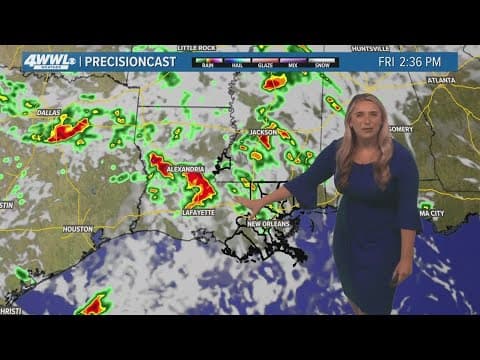 New Orleans Weather: Wet weekend expected as stream of scattered storms sweep across area