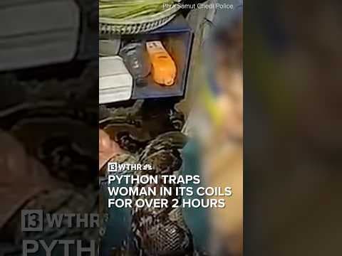 Python traps 64-year-old woman in its coils for over 2 hours | Via:CNN