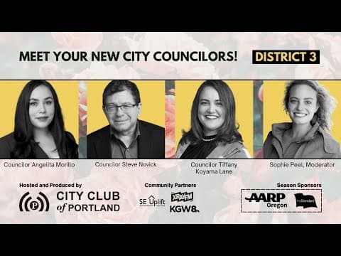 Meet your new Portland city councilors for District 3 (presented by City Club of Portland)