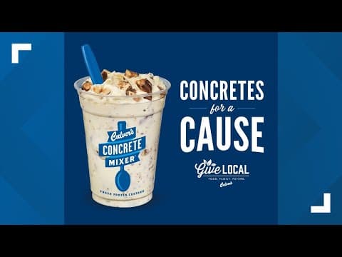 Here's how to help local food banks while getting a Culver's Concrete Mixer