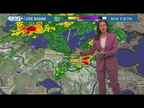 New Orleans Weather: Flooding rains on Monday afternoon