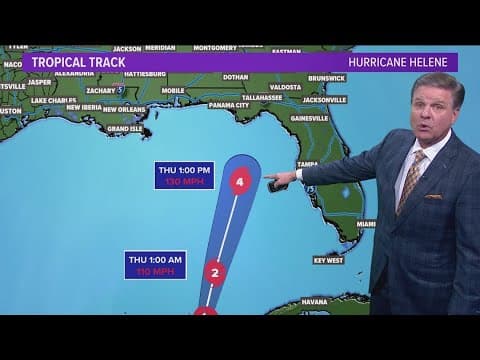 Tracking Hurricane Helene before its expected to make landfall Thursday