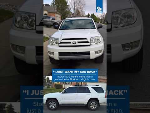 Owner of stolen car says Toyota 4Runner was first purchase he made after getting back on his feet.