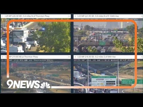 Traffic alert: NB I-25 closed in Northglenn