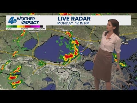 New Orleans Weather: Showers wrap up Monday afternoon, turning warmer midweek