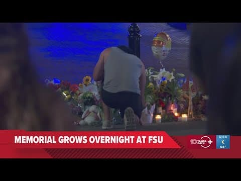 Memorial grows overnight at FSU after shooting at student union