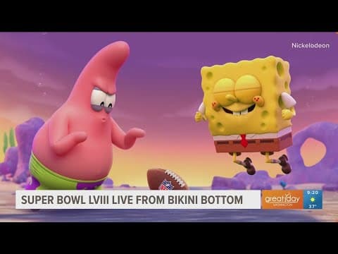 SpongeBob cast gets ready for Super Bowl crossover event!