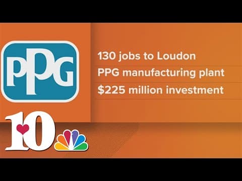 PPG to open new facility in Loudon, bringing 129 new jobs