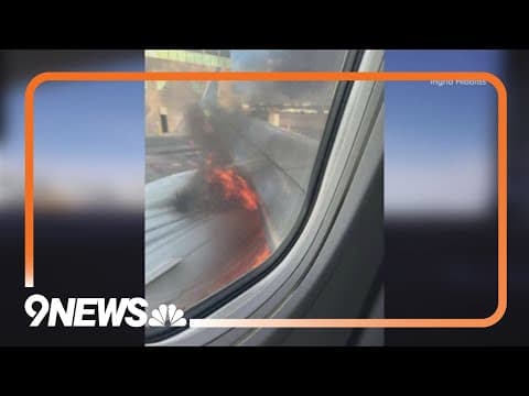 'People just started getting frantic': Passenger shares what happened on burning plane in Denver