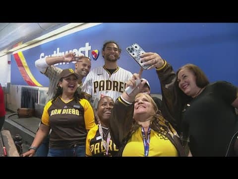 Padres trade places for a day with Southwest employees at San Diego International Airport