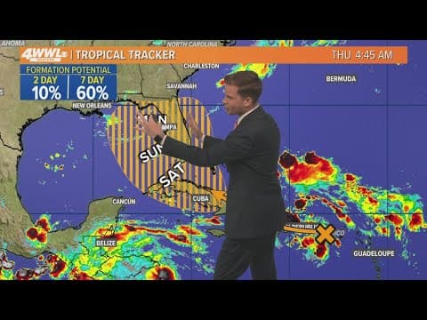 Thursday 5 AM Tropical Update: Tropical development possible in the Gulf