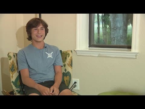 Florida teen speaks out after shark bites leg