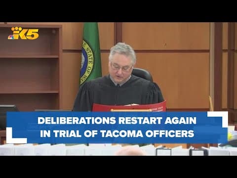 Deliberations to restart, again, in trial of 3 Tacoma officers charged in Manuel Ellis' death