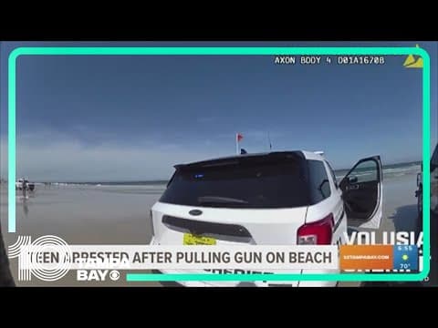 Teen arrested after pulling gun on beach in New Smyrna, Florida