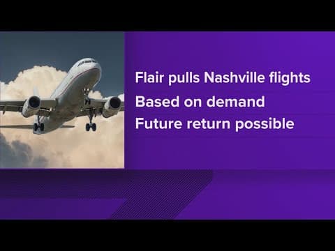Flair Airlines, based in Canada, not planning to offer flights to Nashville this year