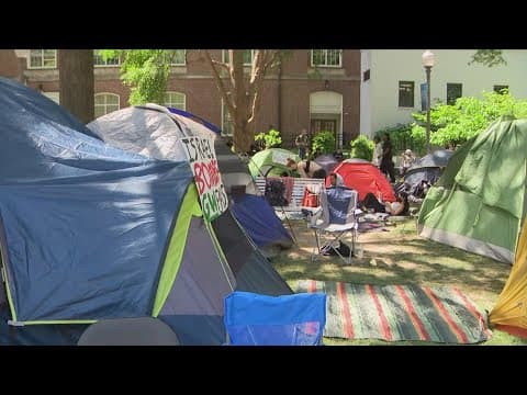 Pro-Palestinian protests enter 7th day at GW University
