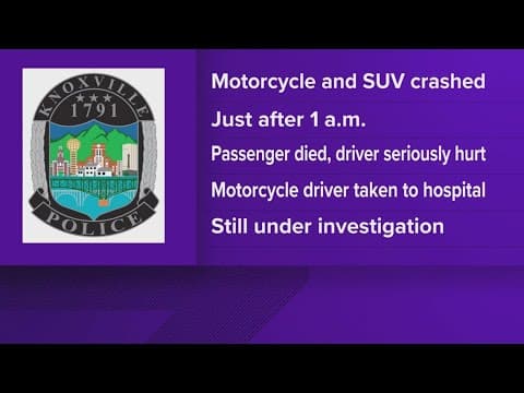 KPD: One dead after fatal motorcycle wreck in West Knoxville