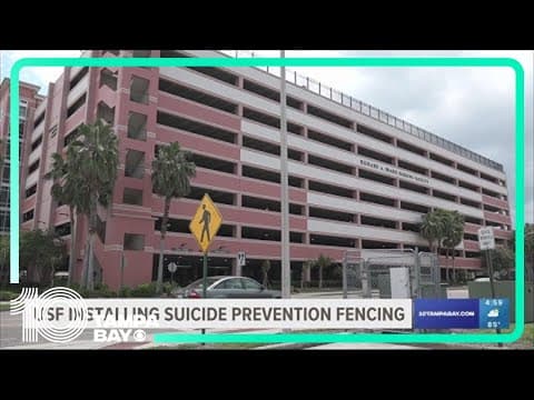 USF in process of installing suicide prevention fencing at 5 campus parking garage locations