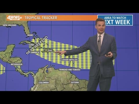 Tropical Update: Chance for tropical development by next weekend