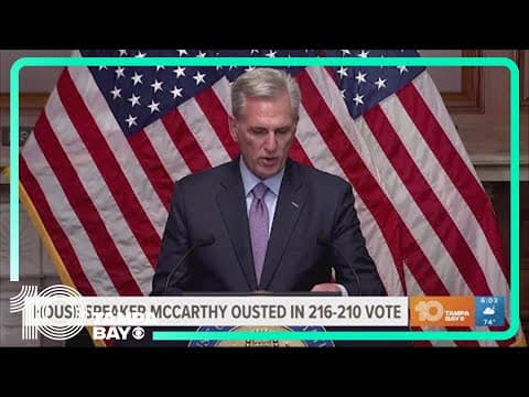 Kevin McCarthy ousted as House Speaker