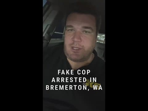 Convicted felon arrested for impersonating police officer