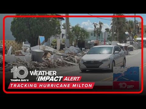 Treasure Island still seeing tons of debris from Helene ahead of Hurricane Milton