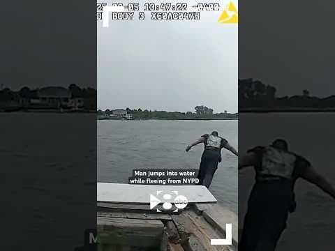 A man leapt into the water to escape from NYPD… unsuccessfully