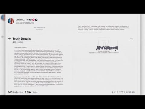 President Trump slaps 30% tariffs on Mexico, E.U.