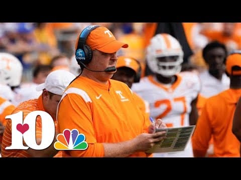 Tennessee Head Coach Josh Heupel speaks before night game against South Carolina