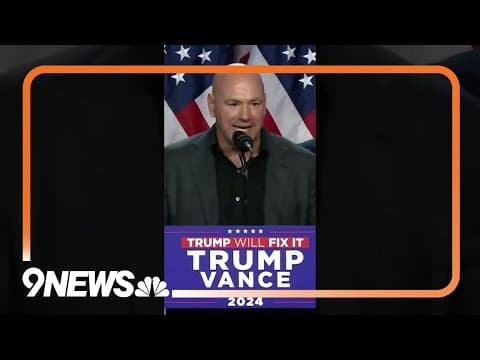 Dana White speaks at Donald Trump’s 2024 election victory party
