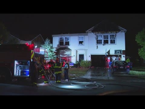 Firefighters injured after roof collapses on them while fighting fire on Indy's southeast side