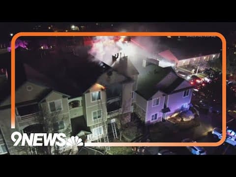 New video of 2-alarm fire at townhome complex that displaced residents