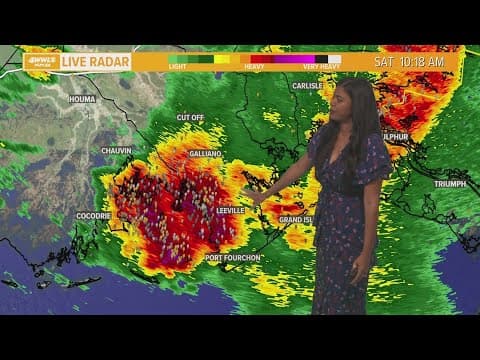 More scattered thunderstorms possible Saturday night