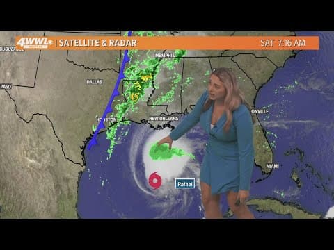 New Orleans Weather: Scattered rain this weekend with weaker Rafael